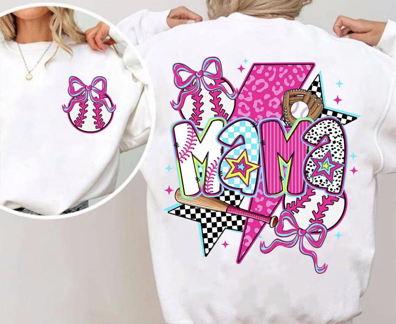 Preppy Baseball Mama