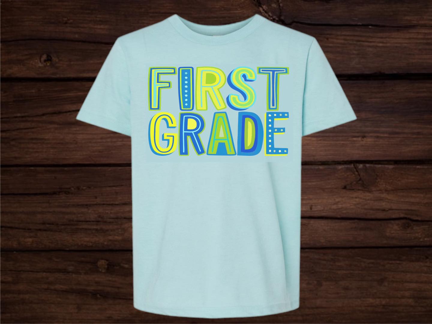 Block Letter Grade Level Tee