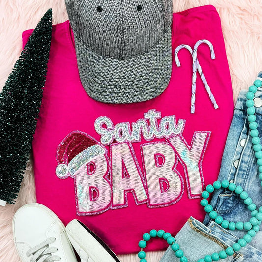 Sequin Santa Baby Sweater