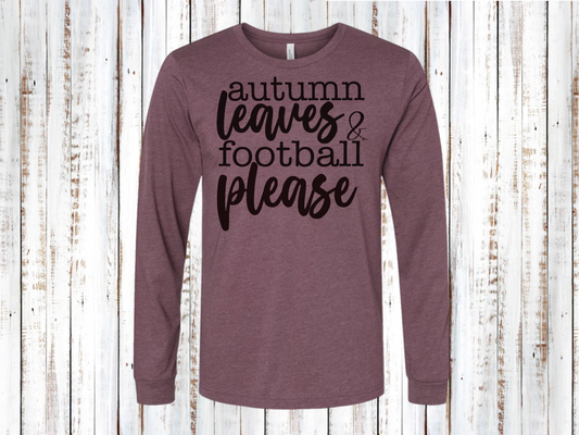 Autumn leaves & football please