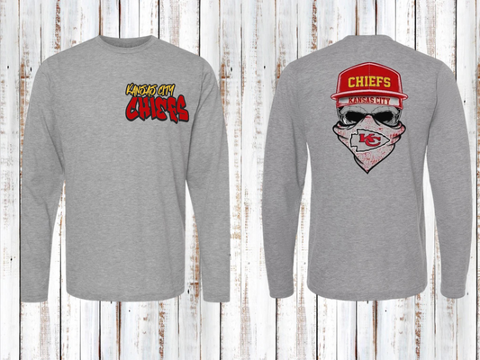 Kansas City Chiefs - Skull long sleeve