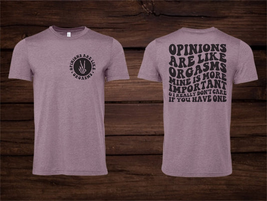 Opinions Are Like Orgasms