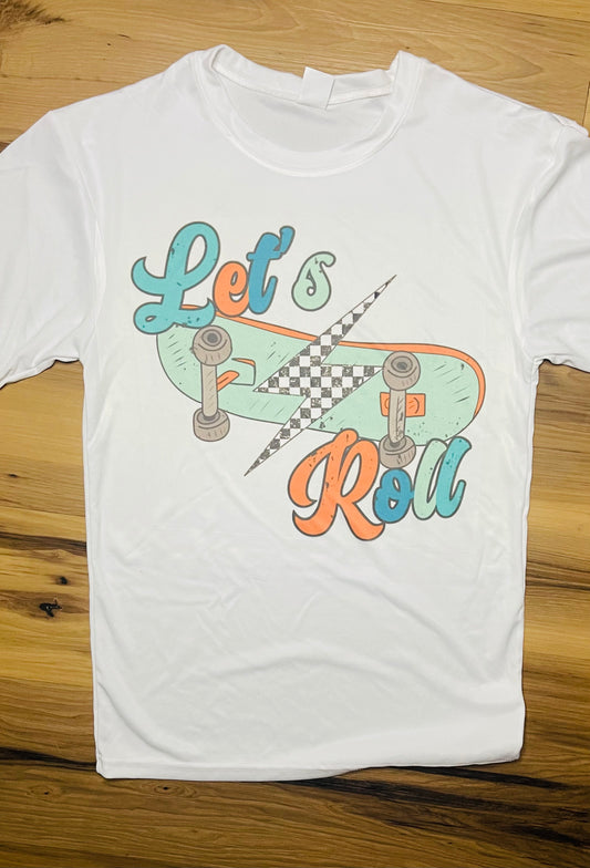 Let’s Roll skateboard tee