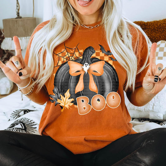 Boo Black Pumpkin