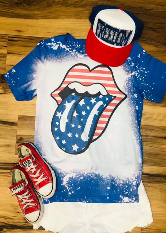 Star Spangled Mouth Tee