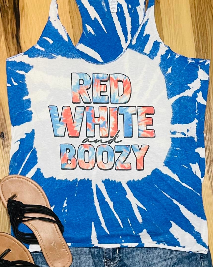 Red White and Boozy Tank